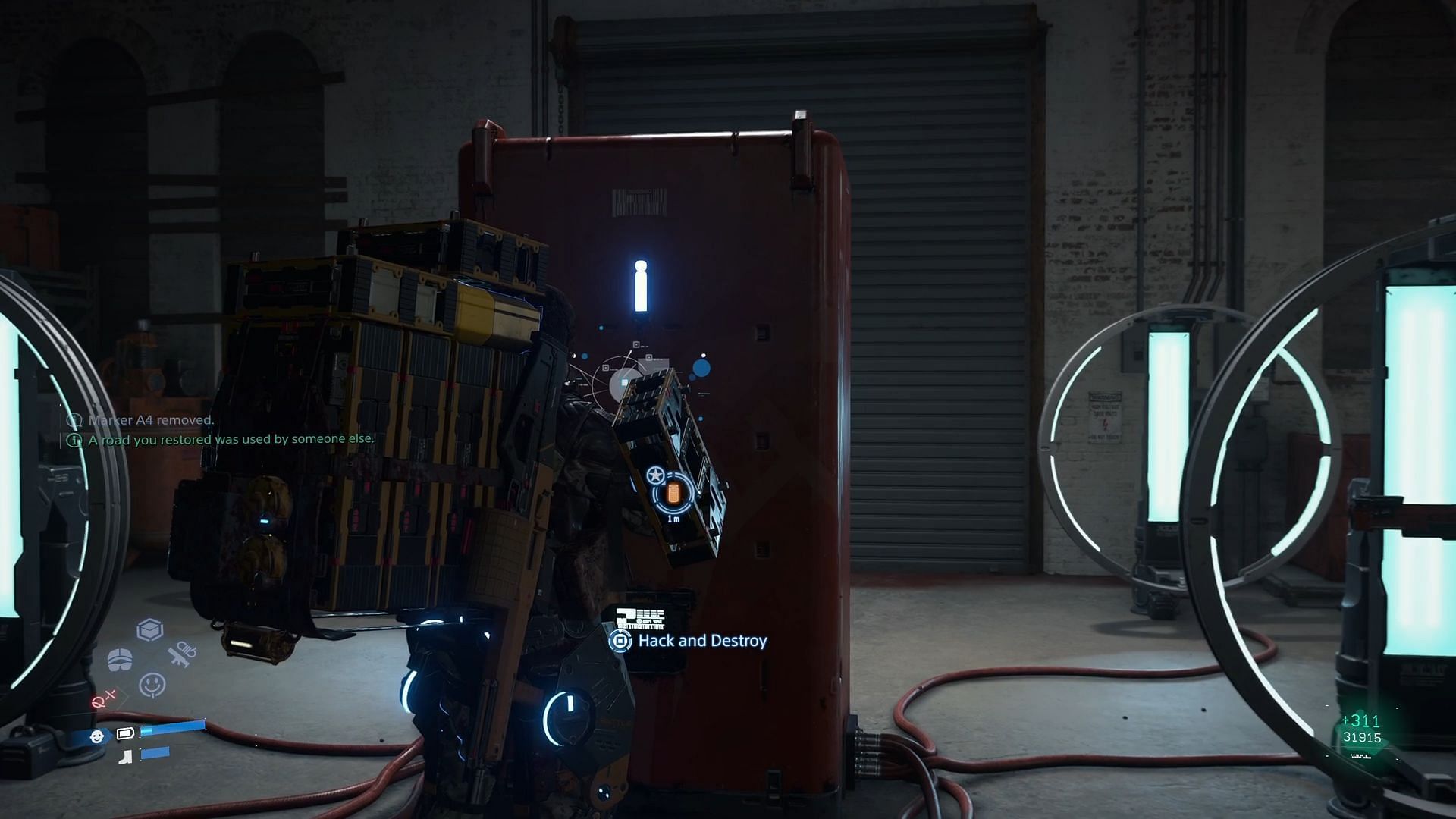 Hack and destroy the Weapons Fabricators in Episode 7 of Death Stranding 2 (Image via Kojima Productions/Sportskeeda Gaming)